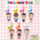 2.5 inch acrylic charm keychains of The Losers' Club (from the movie "IT"). 

Each keychain has a different-colored clasp and star charm attached to it. 

The colors of each character's clasp and star charm are as follows: Bill (Purple), Mike (Yellow), Richie (Hot Pink), Eddie (Light Blue), Stan (White), Beverly (Light Green), and Ben (Orange). 

Made by Jingles' Funhouse.